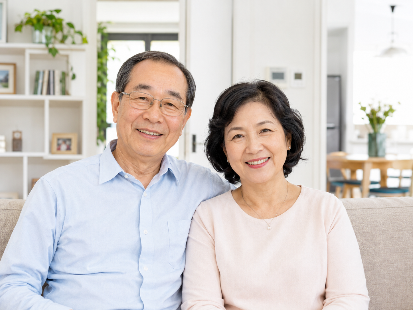 Ảnh: người cao tuổi Việt vui vẻ tại nhà